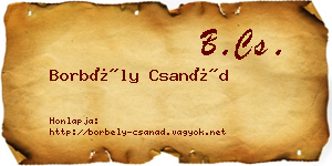 Borbély Csanád névjegykártya
